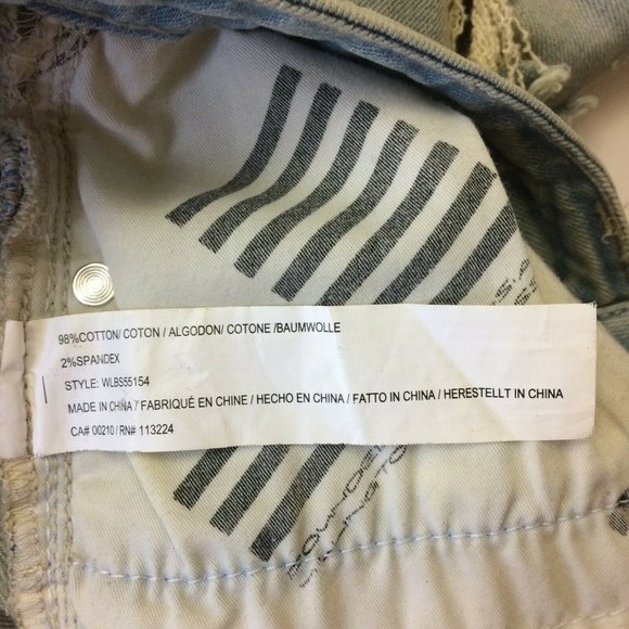 William Rast Womens Jeans Size 27 Skinny Mid Rise Ripped Distresed Light Wash - Picture 8 of 8